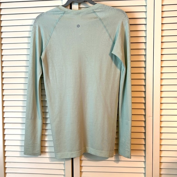 Lululemon Swiftly Tech Long Sleeve Shirt 
Distorted Static Delicate Mint sz 6 - Picture 2 of 16